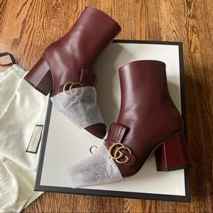 Women’s Gucci Marmont Fringe Booties